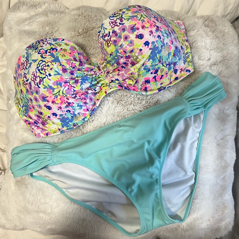 Vintage Victoria’s Secret Strapless Swimsuit Set
